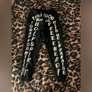 BLACK (med) YEEZY trust god sweat pant